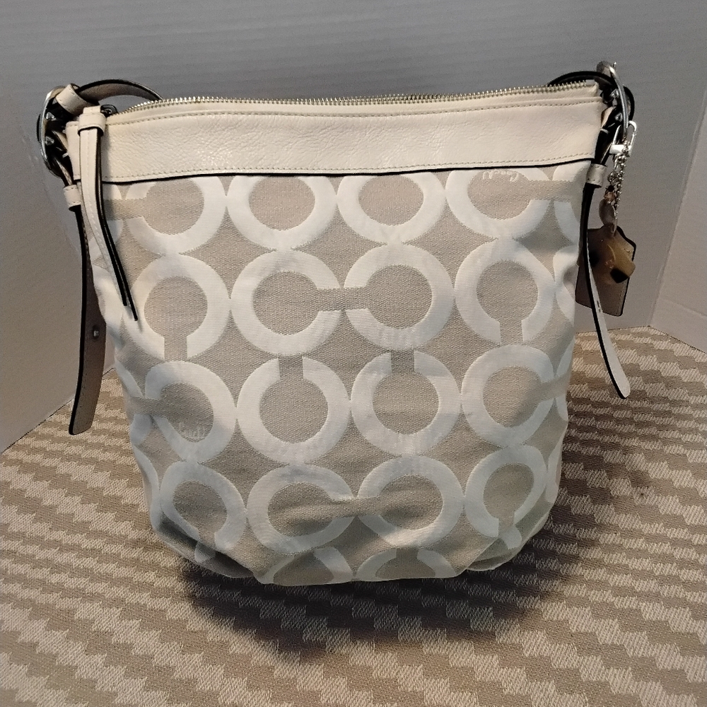 CoachTwo Way Signature Monogram Shoulder Crossbody Bag